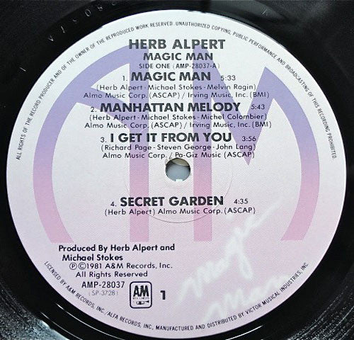 Herb Alpert - Magic Man (LP, Album)