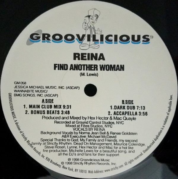 Reina - Find Another Woman (12"")