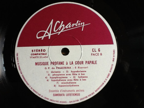 Giovanni Pierluigi da Palestrina - Musique Profane A La Cour Papale...