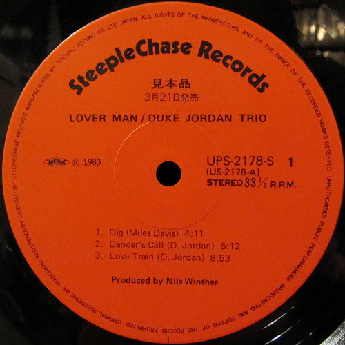 Duke Jordan Trio - Lover Man (LP, Album, RE)