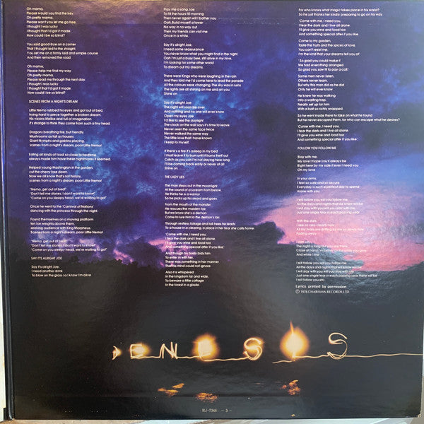 Genesis - ...And Then There Were Three... (LP, Album, 1st)