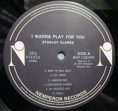 Stanley Clarke - I Wanna Play For You (2xLP, Album, Gat)