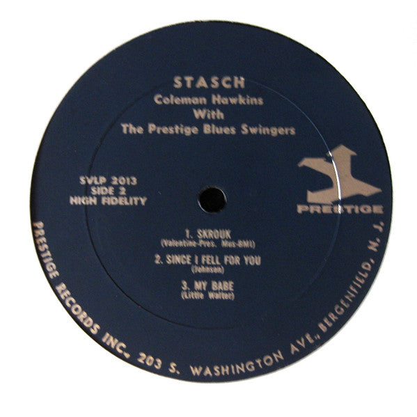 The Prestige Blues-Swingers - Stasch(LP, Album, Mono, RE, Dee)