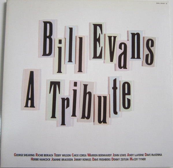 Various - Bill Evans ~ A Tribute (2xLP, Album, Gat)