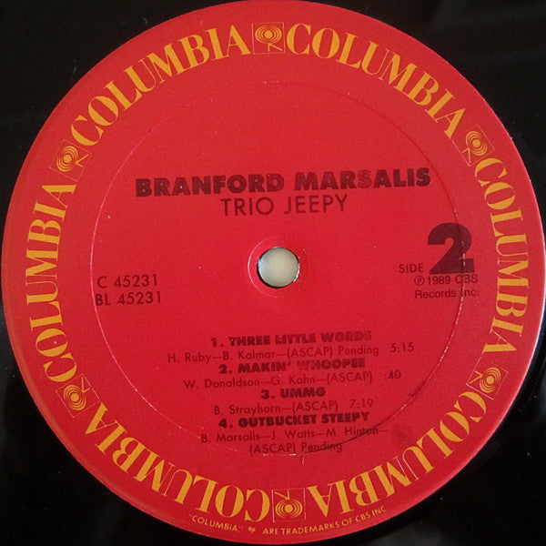 Branford Marsalis - Trio Jeepy (2xLP, Album, Car)