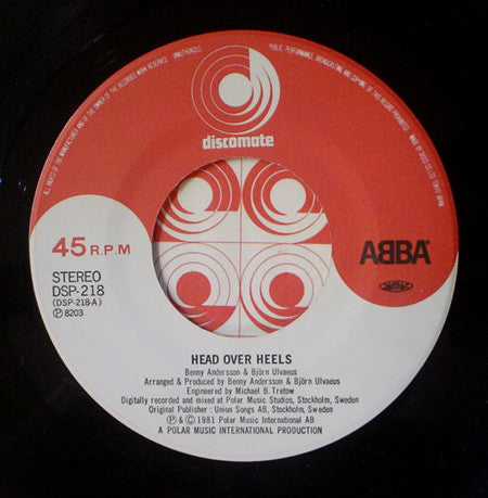 ABBA - Head Over Heels (7"", Single)