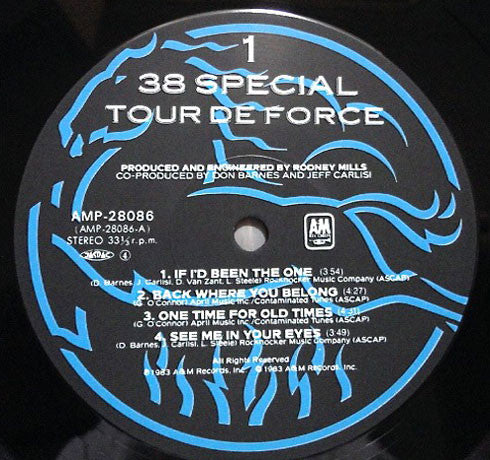 38 Special (2) - Tour De Force (LP, Album)