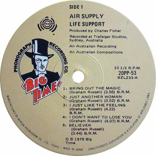 Air Supply - Life Support (LP, Album)
