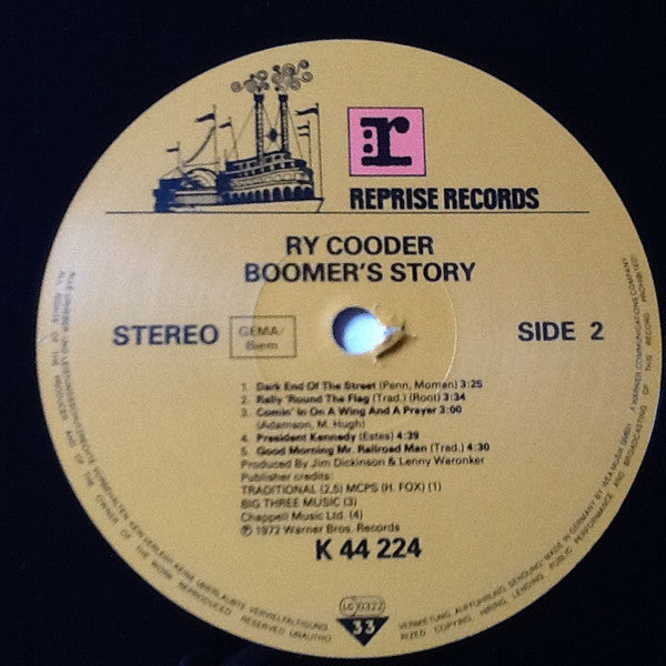 Ry Cooder - Boomer's Story (LP, Album, RE)