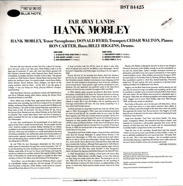 Hank Mobley - Far Away Lands (LP, Album, RM)