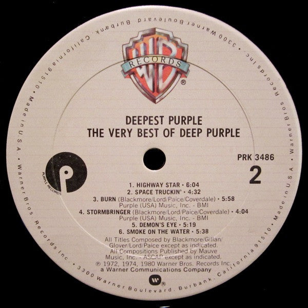 Deep Purple - Deepest Purple : The Very Best Of Deep Purple(LP, Com...