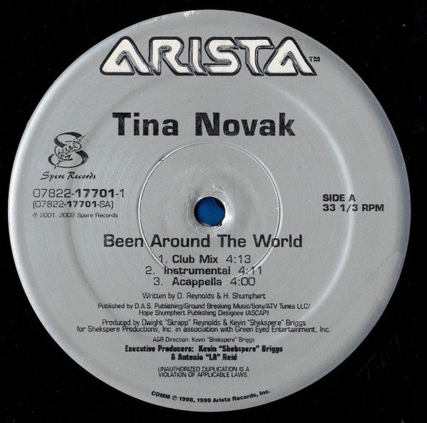 Tina Novak - Been Around The World (12"", Single)
