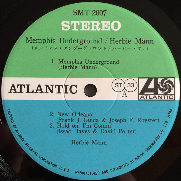 Herbie Mann - Memphis Underground (LP, Album)