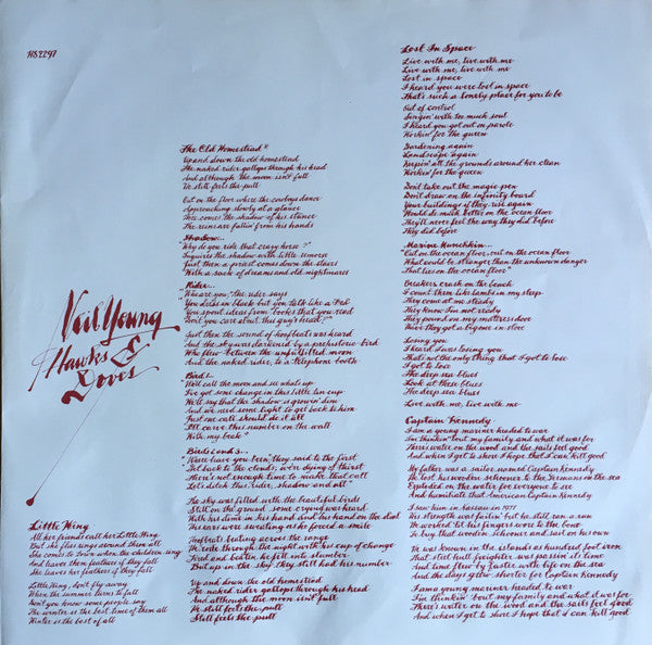 Neil Young - Hawks & Doves = タカ派とハト派 (LP, Album)