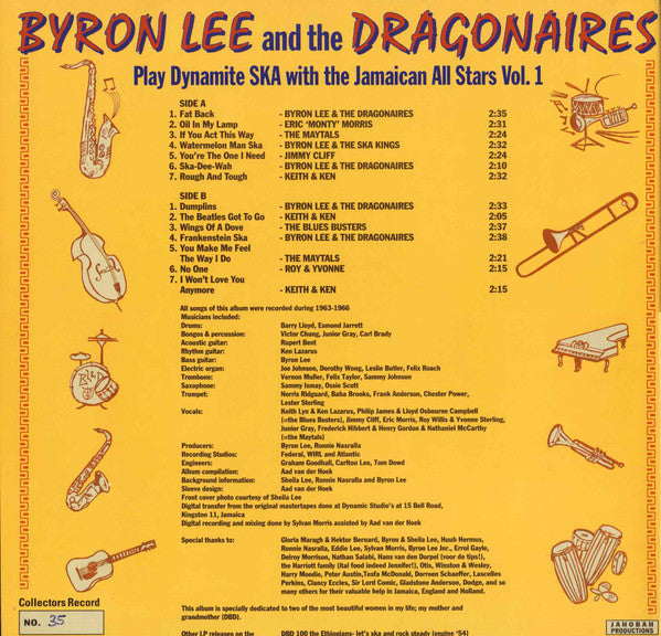 Byron Lee And The Dragonaires - Play Dynamite Ska With The Jamaican...