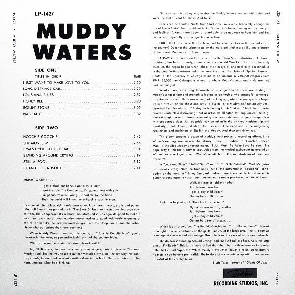 Muddy Waters - The Best Of Muddy Waters (LP, Comp, Mono, RE, RM, 180)