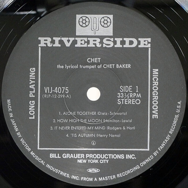Chet Baker - Chet (LP, Album, RE)