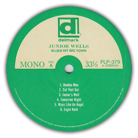 Junior Wells - Blues Hit Big Town (LP, Album, Mono, RE)