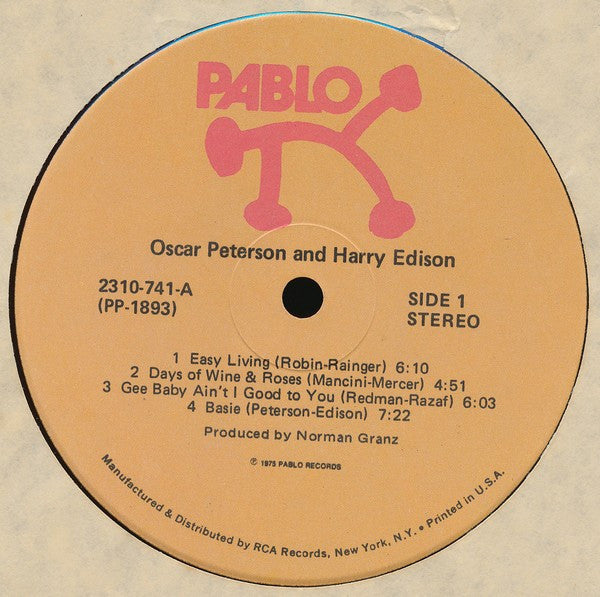 Oscar Peterson - Oscar Peterson & Harry Edison(LP, Album)