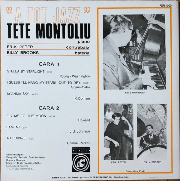 Tete Montoliu - A Tot Jazz (LP, Album, RE, Gat)