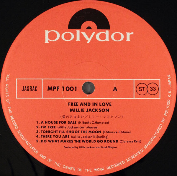 Millie Jackson - Free And In Love (LP, Album)