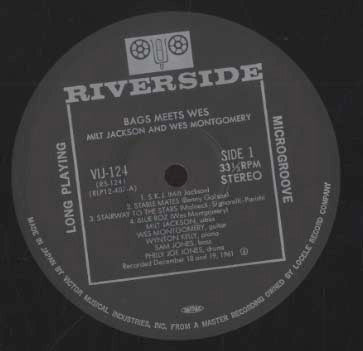 Milt Jackson and Wes Montgomery - Bags Meets Wes! (LP, Album, RE)