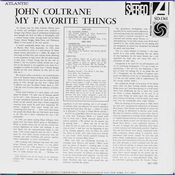 John Coltrane - My Favorite Things = マイ・フェイヴァリット・シングス(LP, Album, RE)