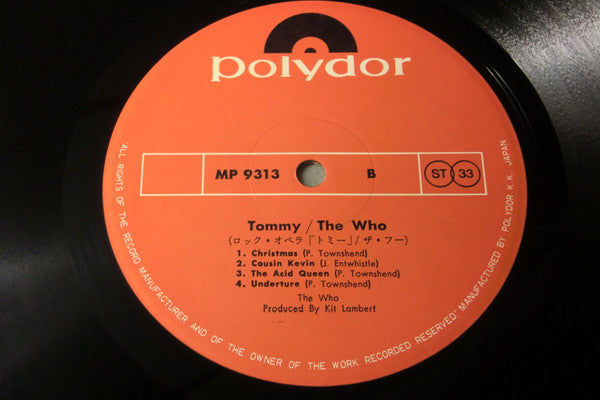 The Who - Tommy (2xLP, Album, RE, Gat)