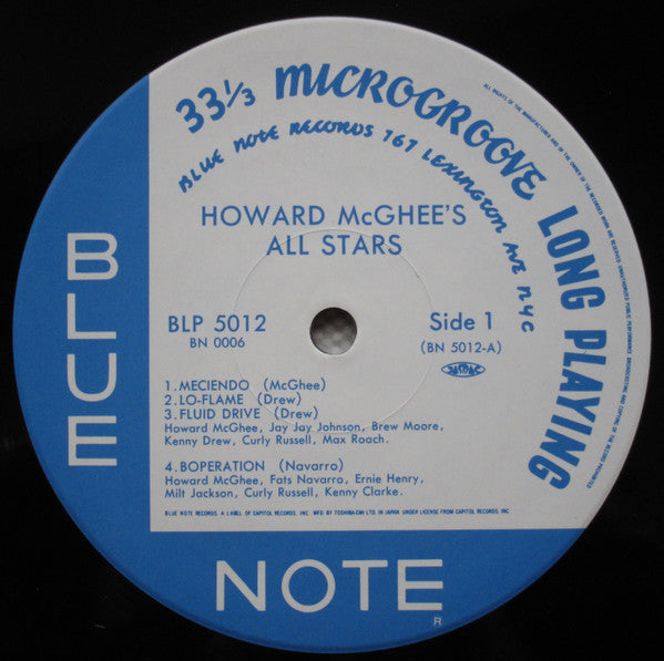 Howard McGhee All Stars - Howard McGhee All Stars(LP, Album, Comp, ...