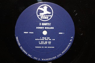 Sonny Rollins - Three Giants! (LP, Album, RE)