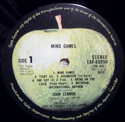 John Lennon - Mind Games (LP, Album)