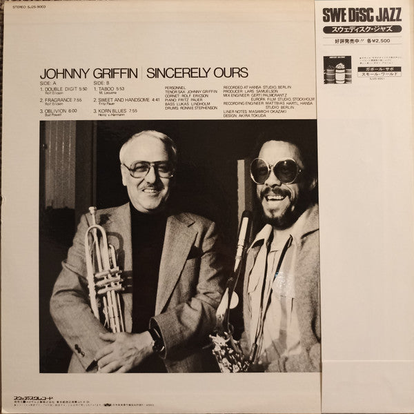 Johnny Griffin - Sincerely Ours (LP, Album)