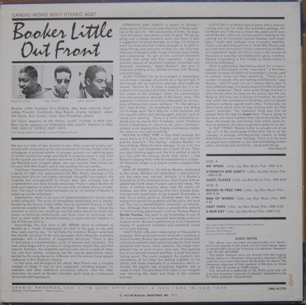 Booker Little - Out Front (LP, Album, RE)