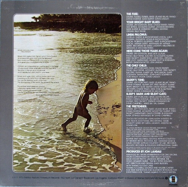 Jackson Browne - The Pretender (LP, Album, RE, AR )