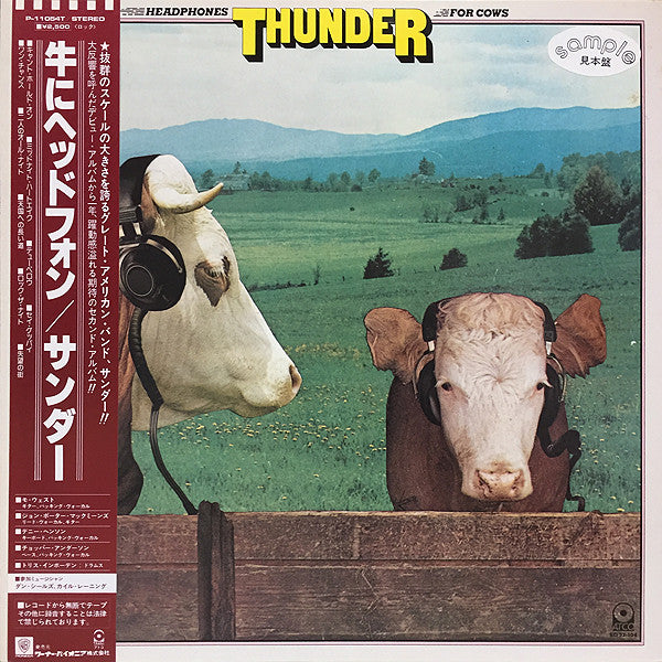 Thunder (18) - Headphones For Cows (LP, Album, Promo)