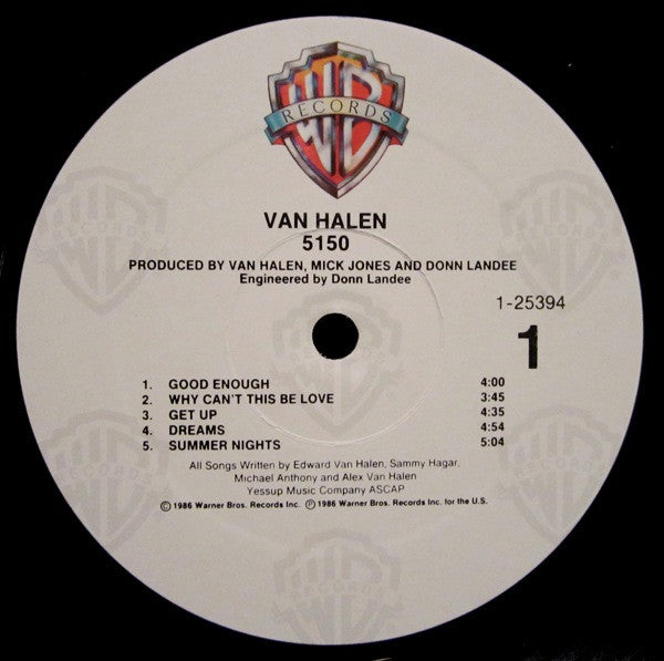 Van Halen - 5150 (LP, Album)