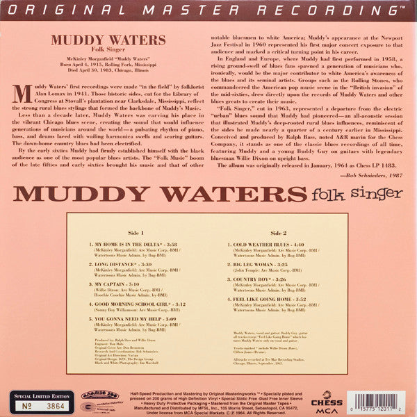 Muddy Waters - Folk Singer (LP, Album, Ltd, Num, RE)