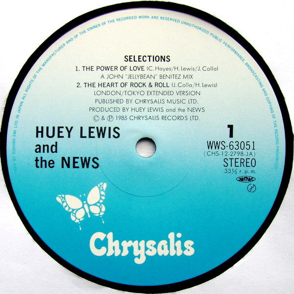 Huey Lewis And The News* - Selections (12"", EP)
