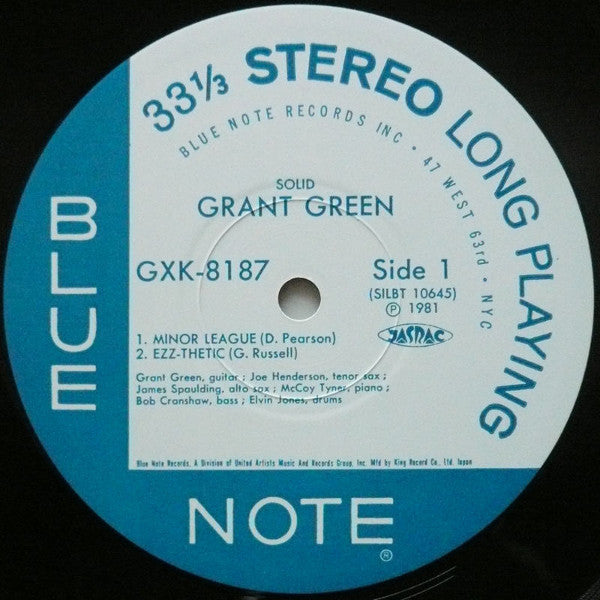 Grant Green - Solid (LP, Album, RE)