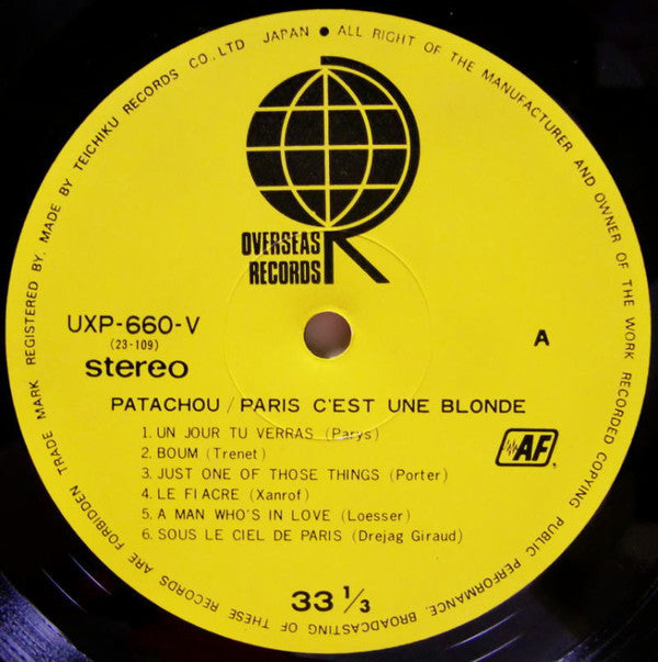 Patachou - Paris C'est Une Blonde (LP, Album, RE)