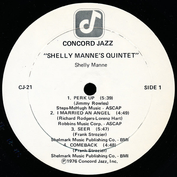 Shelly Manne - ""Perk Up"" (LP, Album)