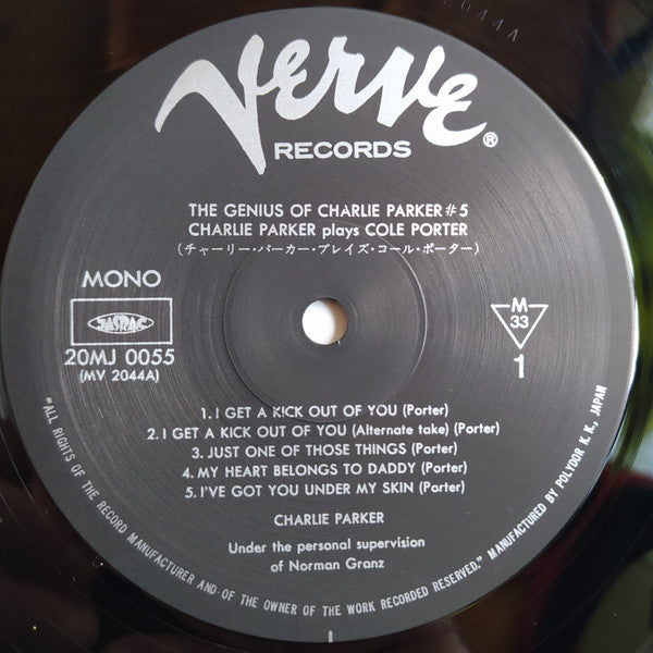 Charlie Parker - Charlie Parker Plays Cole Porter(LP, Album, Mono, RE)