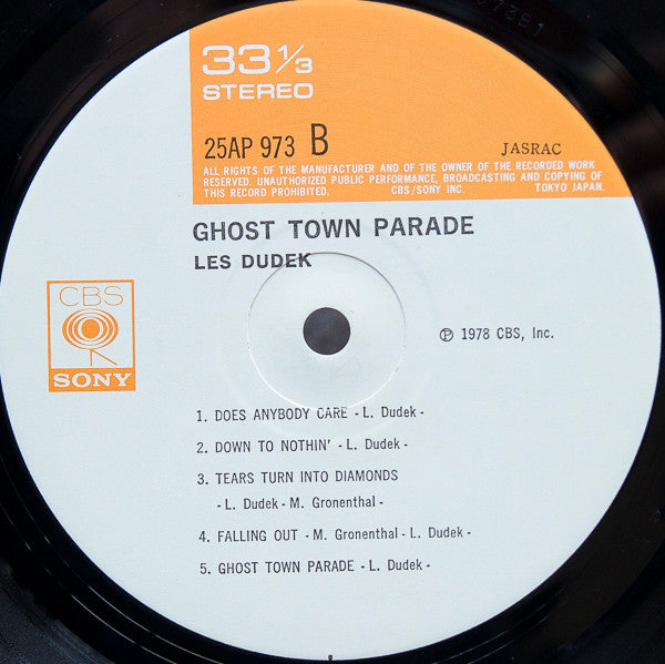 Les Dudek - Ghost Town Parade (LP, Album)