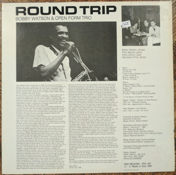 Bobby Watson (2) - Round Trip (LP, Album)