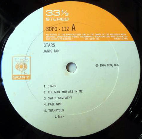 Janis Ian - Stars (LP, Album)