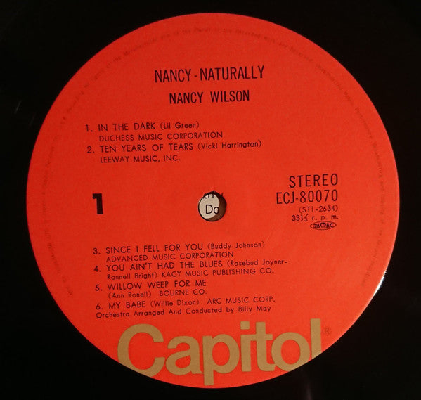 Nancy Wilson - Nancy - Naturally (LP, Album, RE)