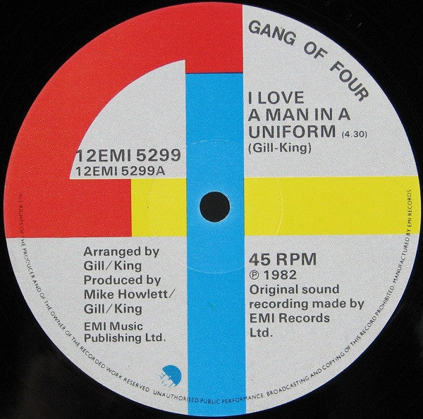 Gang Of Four - I Love A Man In A Uniform (12"", Single)