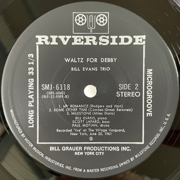 Bill Evans Trio* - Waltz For Debby (LP, Album, RE)