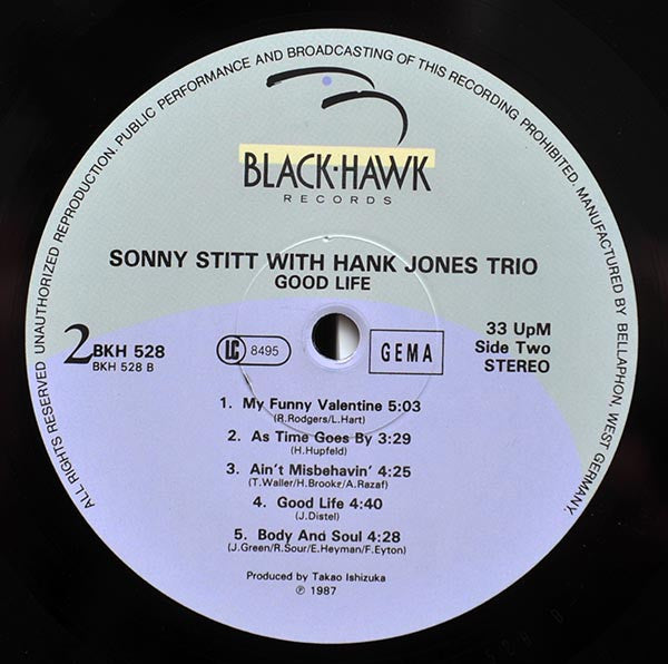 Sonny Stitt With Hank Jones Trio - Good Life (LP, Album)