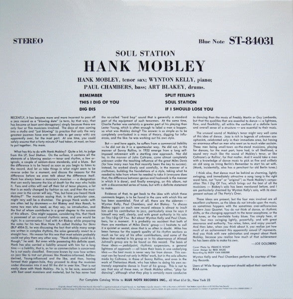 Hank Mobley - Soul Station (2x12"", Album, Ltd, RE, 180)